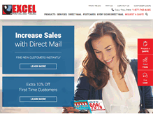 Tablet Screenshot of excelprintmail.com